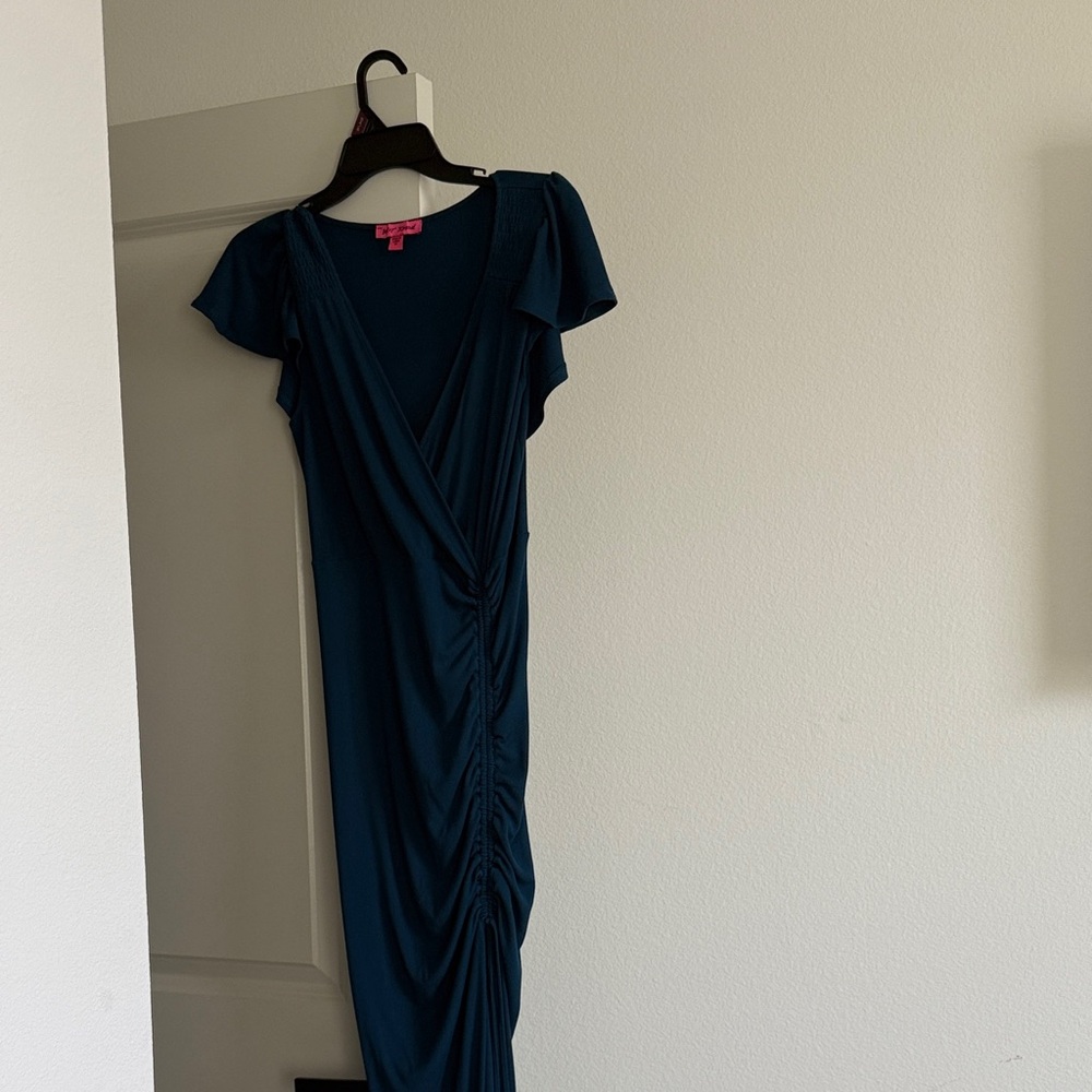 Betsey Johnson Deep Teal Maxi Dress
